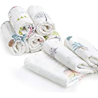 Los mejores  - Paños de muselina para bebé- suaves toallas para la cara del recién nacido- Paquete de 8- Paquete De 8